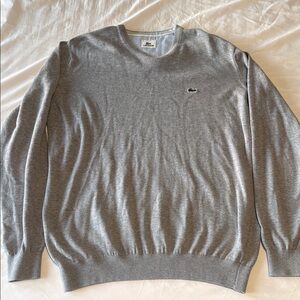 Lacoste Men's Gray Crewneck Sweater
